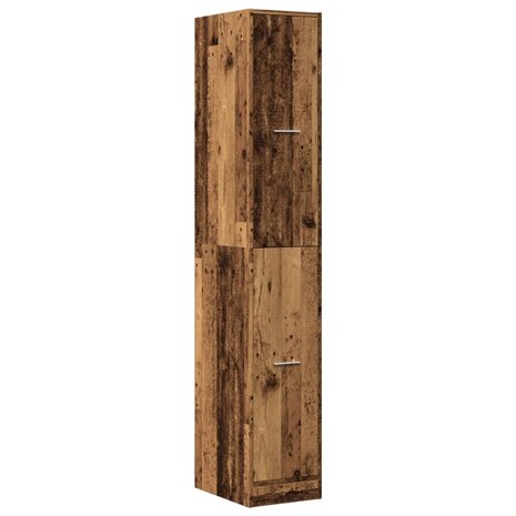 Apothekerskast 30x41x174,5 cm bewerkt hout oud houtkleurig 3