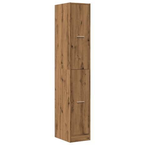 Apothekerskast 30x41x174,5 cm bewerkt hout artisanaal eiken 3