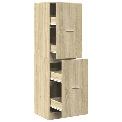 Apothekerskast 40x41x144,5 cm bewerkt hout sonoma eikenkleurig 2