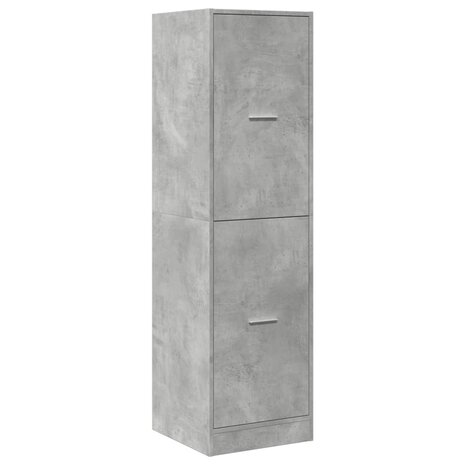 Apothekerskast 40x41x144,5 cm bewerkt hout betongrijs 3