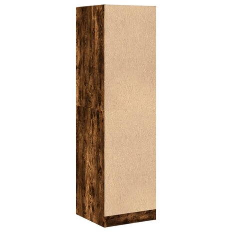 Apothekerskast 40x41x144,5 cm bewerkt hout gerookt eikenkleurig 7