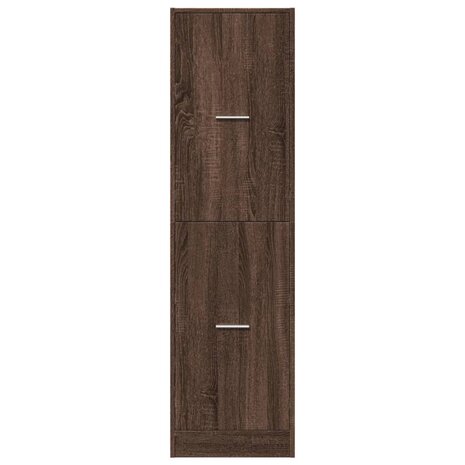 Apothekerskast 40x41x144,5 cm bewerkt hout bruin eikenkleurig 5