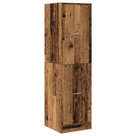 Apothekerskast 40x41x144,5 cm bewerkt hout oud houtkleurig 3