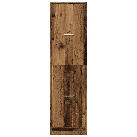 Apothekerskast 40x41x144,5 cm bewerkt hout oud houtkleurig 5