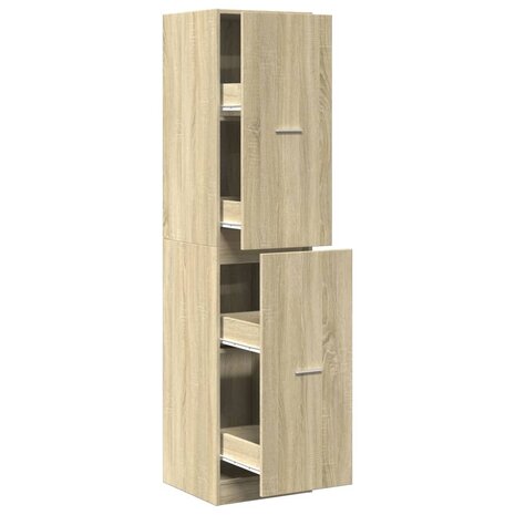 Apothekerskast 40x41x174,5 cm bewerkt hout sonoma eikenkleurig 2