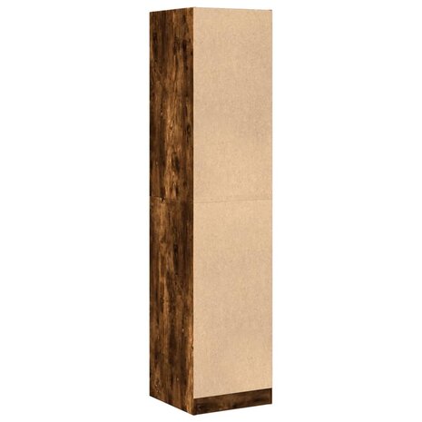 Apothekerskast 40x41x174,5 cm bewerkt hout gerookt eikenkleurig 7