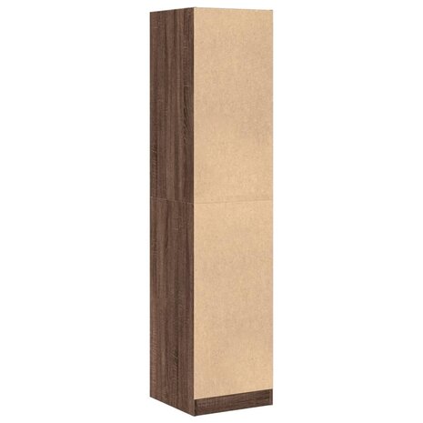 Apothekerskast 40x41x174,5 cm bewerkt hout bruin eikenkleurig 7