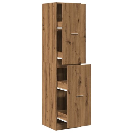 Apothekerskast 40x41x174,5 cm bewerkt hout artisanaal eiken 2