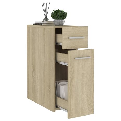 Apothekerskast 20x45,5x60 cm bewerkt hout sonoma eikenkleurig 4