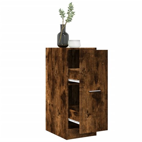 Apothekerskast 30x41x77,5 cm bewerkt hout gerookt eikenkleurig 1