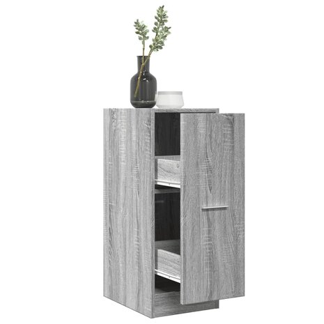 Apothekerskast 30x41x77,5 cm bewerkt hout grijs sonoma eiken 1