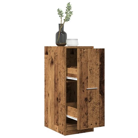 Apothekerskast 30x41x77,5 cm bewerkt hout oud houtkleurig 1