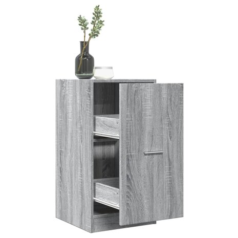 Apothekerskast 40x41x77,5 cm bewerkt hout grijs sonoma eiken 1