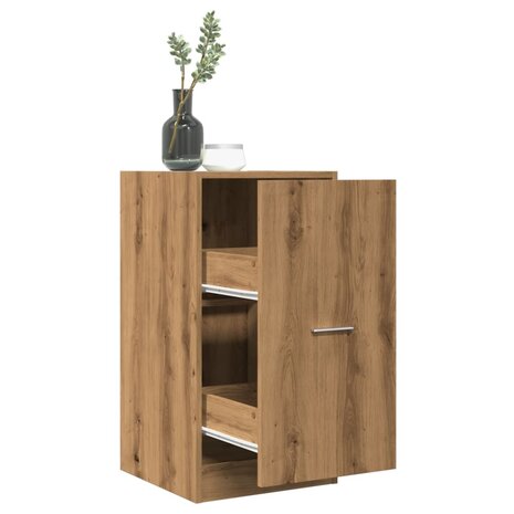 Apothekerskast 40x41x77,5 cm bewerkt hout artisanaal eikenkleur 1