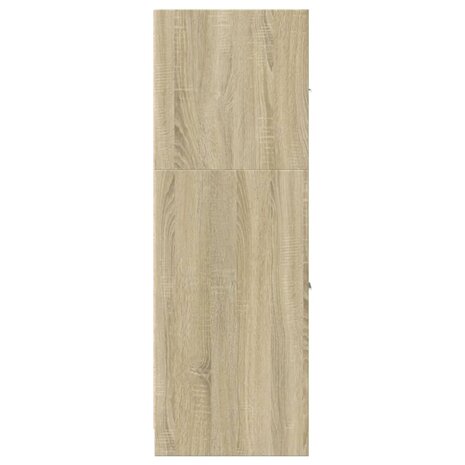 Apothekerskast 40x41x118 cm bewerkt hout sonoma eikenkleurig 6