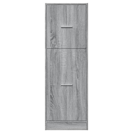 Apothekerskast 40x41x118 cm bewerkt hout grijs sonoma eiken 5