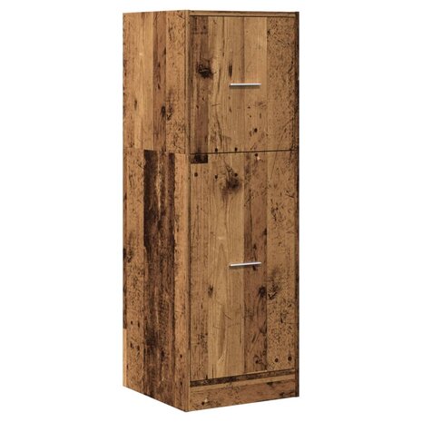 Apothekerskast 40x41x118 cm bewerkt hout oud houtkleurig 3