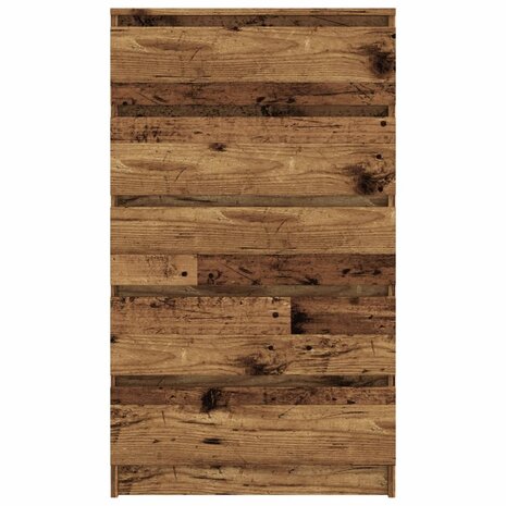 Ladekast 60x36x103 cm bewerkt hout oud houtkleurig 4