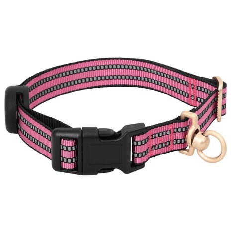 Hondentuigje met riem en halsband verstelbaar L roze 6