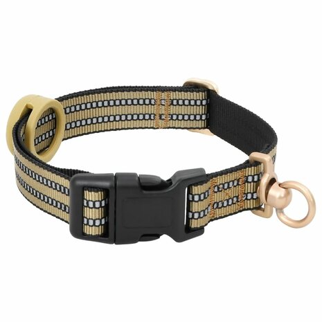 Hondentuigje riem en halsband verstelbaar XL camouflagebruin 6