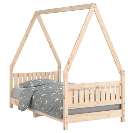 Kinderbedframe 80x160 cm massief grenenhout 2