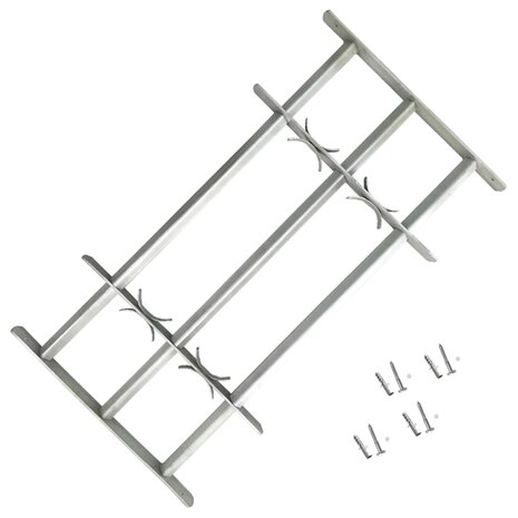 Raambeveiliging verstelbaar met 3 dwarsstangen 700-1050 mm 1