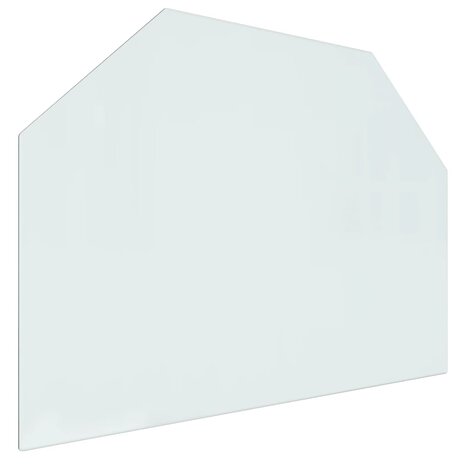 Glasplaat openhaard zeshoekig 80x60 cm 2