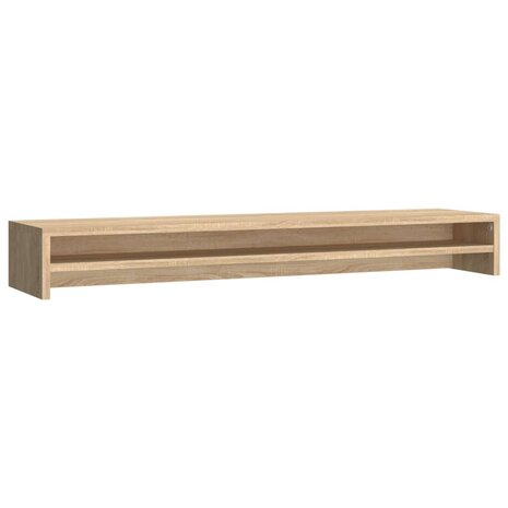 Monitorstandaard 100x24x13 cm bewerkt hout sonoma eikenkleurig 2