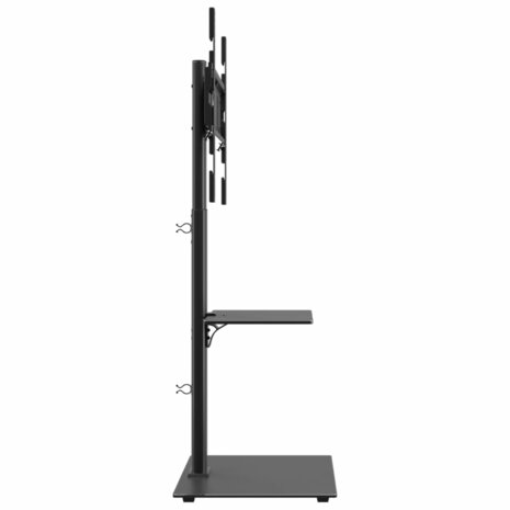 Tv-standaard hoekmodel 2-laags voor 32-65 inch zwart 4