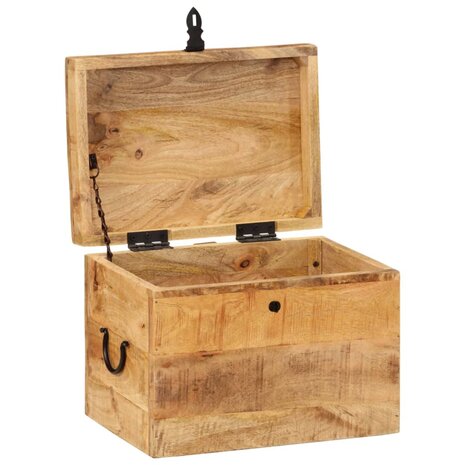 Opbergbox 39x28x31 cm massief mangohout 3