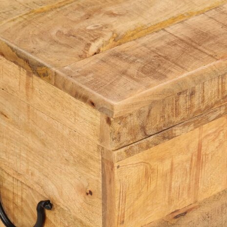 Opbergbox 39x28x31 cm massief mangohout 5