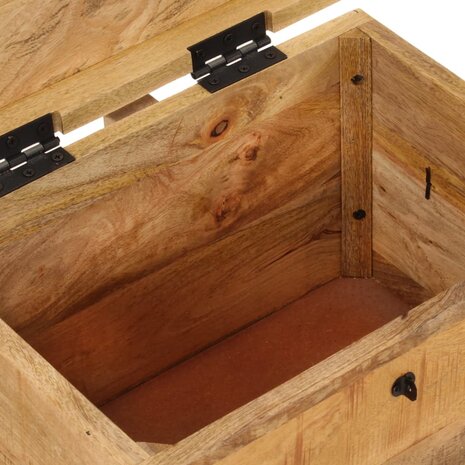 Opbergbox 39x28x31 cm massief mangohout 8