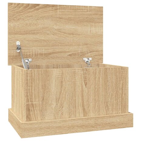 Opbergbox 50x30x28 cm bewerkt hout sonoma eikenkleurig 2