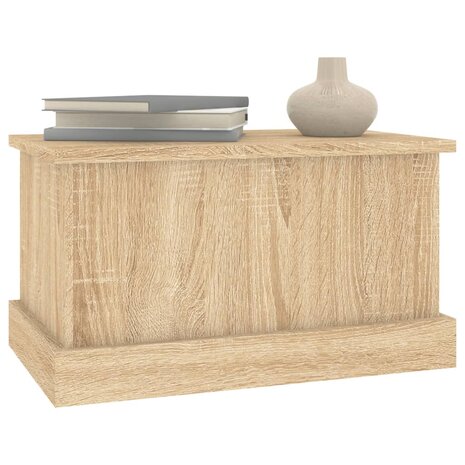 Opbergbox 50x30x28 cm bewerkt hout sonoma eikenkleurig 4