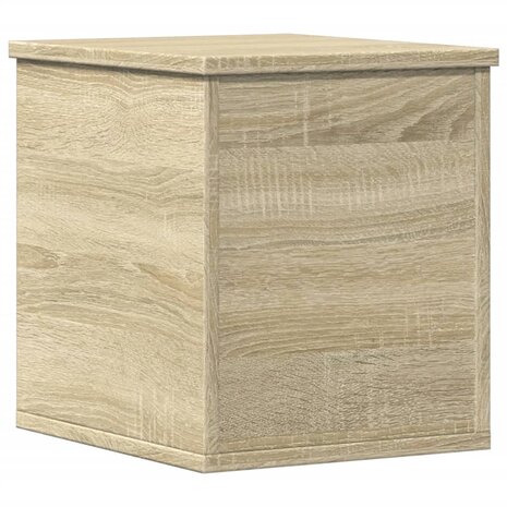 Opbergbox 30x35x35 cm bewerkt hout sonoma eikenkleurig 6