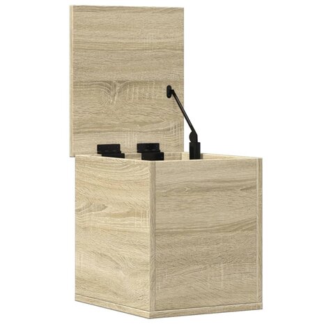 Opbergbox 30x35x35 cm bewerkt hout sonoma eikenkleurig 7