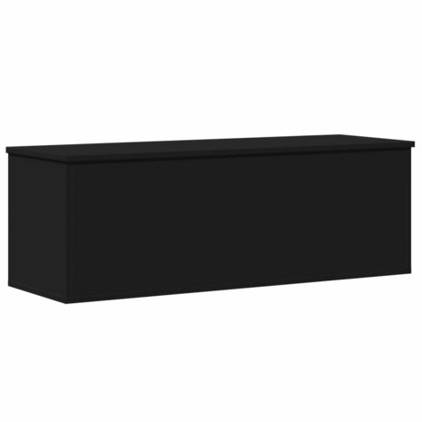 Opbergbox 102x35x35 cm bewerkt hout zwart 2