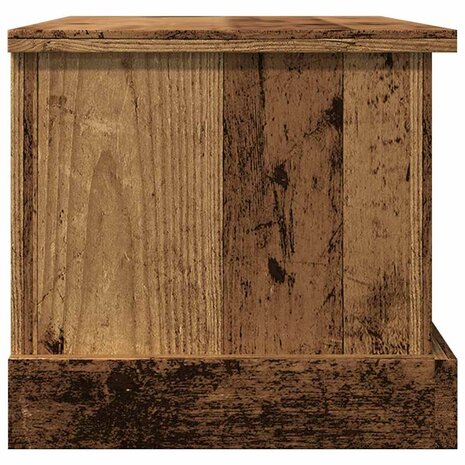 Opbergbox 30x50x28 cm bewerkt hout oud houtkleurig 7