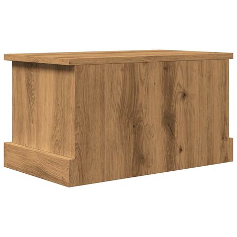 Opbergbox 30x50x28 cm bewerkt hout artisanaal eikenkleurig 8