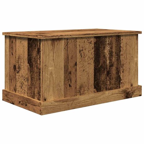 Opbergbox 70x40x38 cm bewerkt hout oud houtkleurig 2