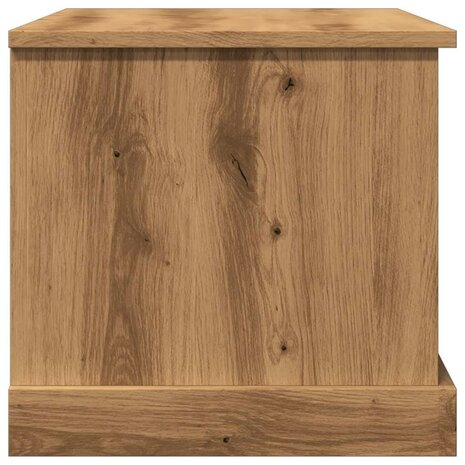 Opbergbox 70x40x38 cm bewerkt hout artisanaal eikenkleurig 7