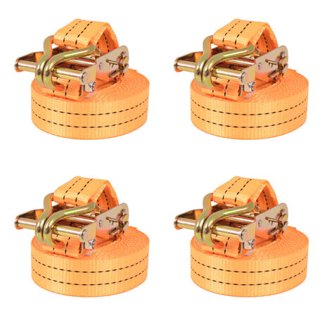 Spanbanden 1 ton 6mx38mm oranje 4 st 1