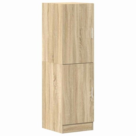 Keukenkast 38x41,5x131,5 cm bewerkt hout sonoma eikenkleurig 2