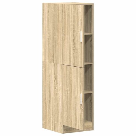 Keukenkast 38x41,5x131,5 cm bewerkt hout sonoma eikenkleurig 5