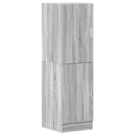 Keukenkast 38x41,5x131,5 cm bewerkt hout grijs sonoma eiken 2