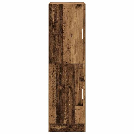 Keukenkast 38x41,5x131,5 cm bewerkt hout oud houtkleurig 4