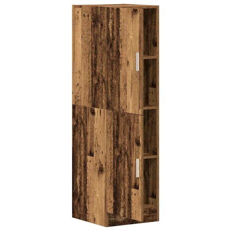 Keukenkast 38x41,5x131,5 cm bewerkt hout oud houtkleurig 5