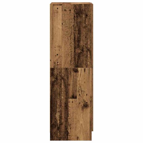 Keukenkast 38x41,5x131,5 cm bewerkt hout oud houtkleurig 6