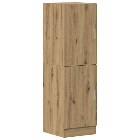 Keukenkast 38x41,5x131,5 cm bewerkt hout artisanaal eiken 2