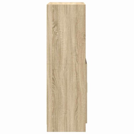 Keukenkast 57x41,5x131,5 cm bewerkt hout sonoma eikenkleurig 6